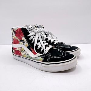 Vans Floral Sk8-Hi Skateboarding Shoes Size Men's 7 Women’s 8.5